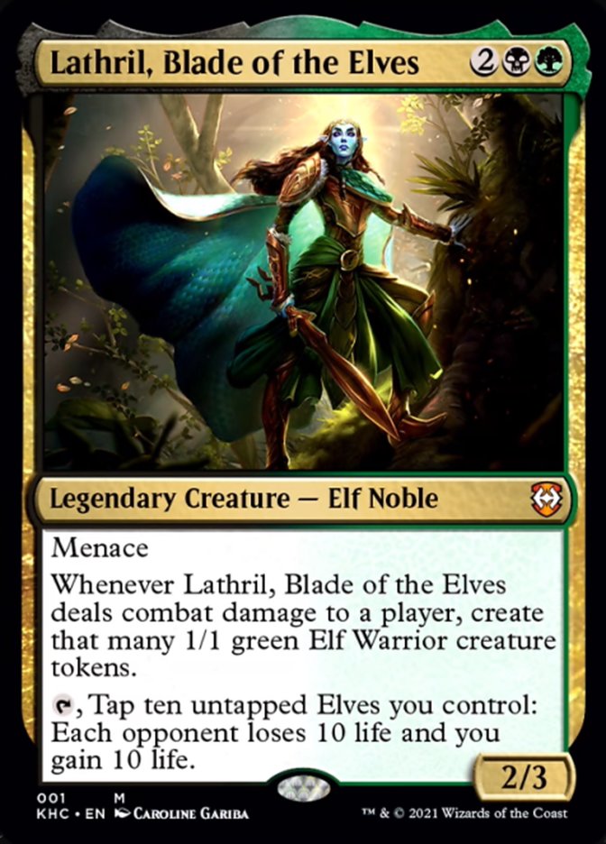 Lathril, Blade of the Elves [Kaldheim Commander] | The Clever Kobold