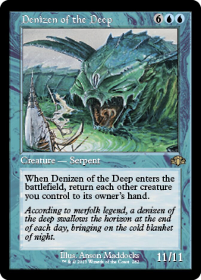 Denizen of the Deep (Retro) [Dominaria Remastered] | The Clever Kobold