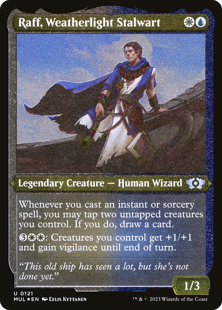 Raff, Weatherlight Stalwart (Foil Etched) [Multiverse Legends] | The Clever Kobold