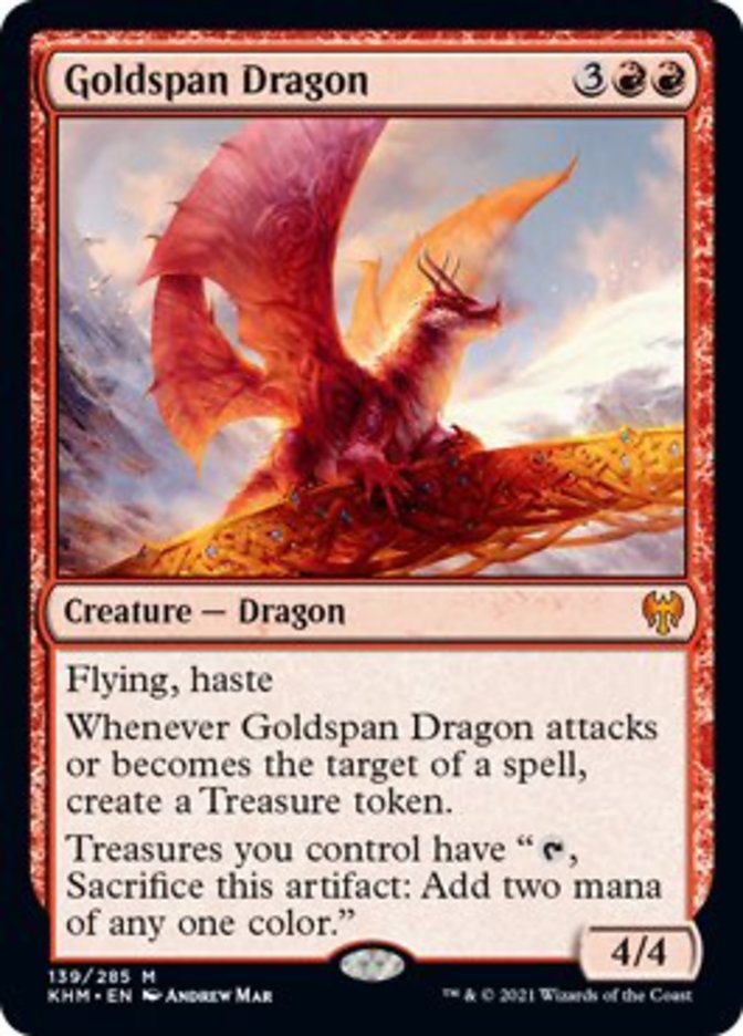 Goldspan Dragon [Kaldheim] | The Clever Kobold