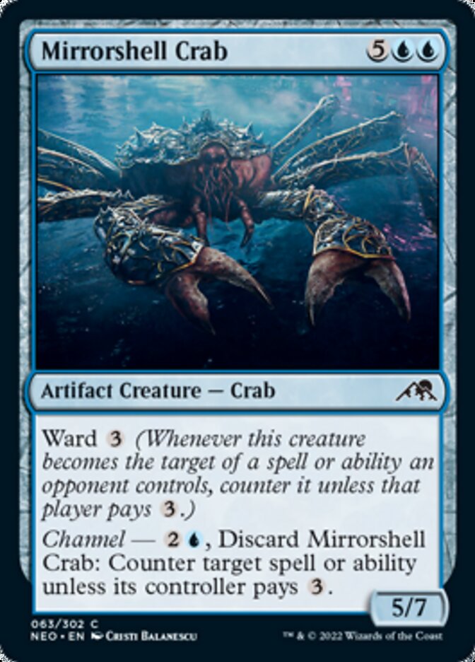 Mirrorshell Crab [Kamigawa: Neon Dynasty] | The Clever Kobold