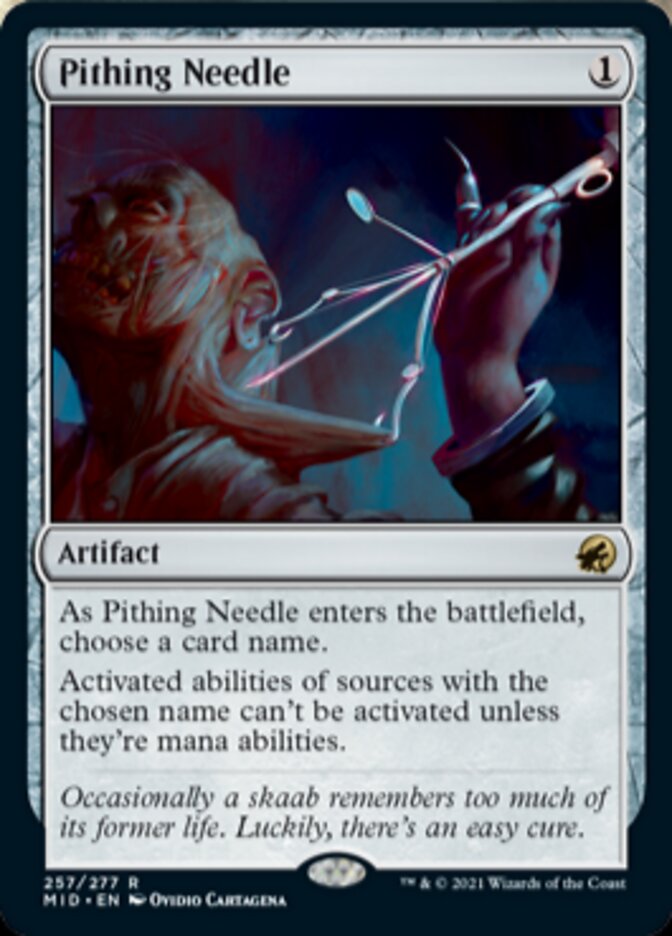 Pithing Needle [Innistrad: Midnight Hunt] | The Clever Kobold