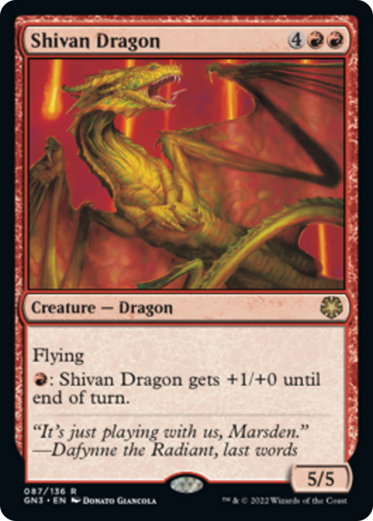 Shivan Dragon [Game Night: Free-for-All] | The Clever Kobold