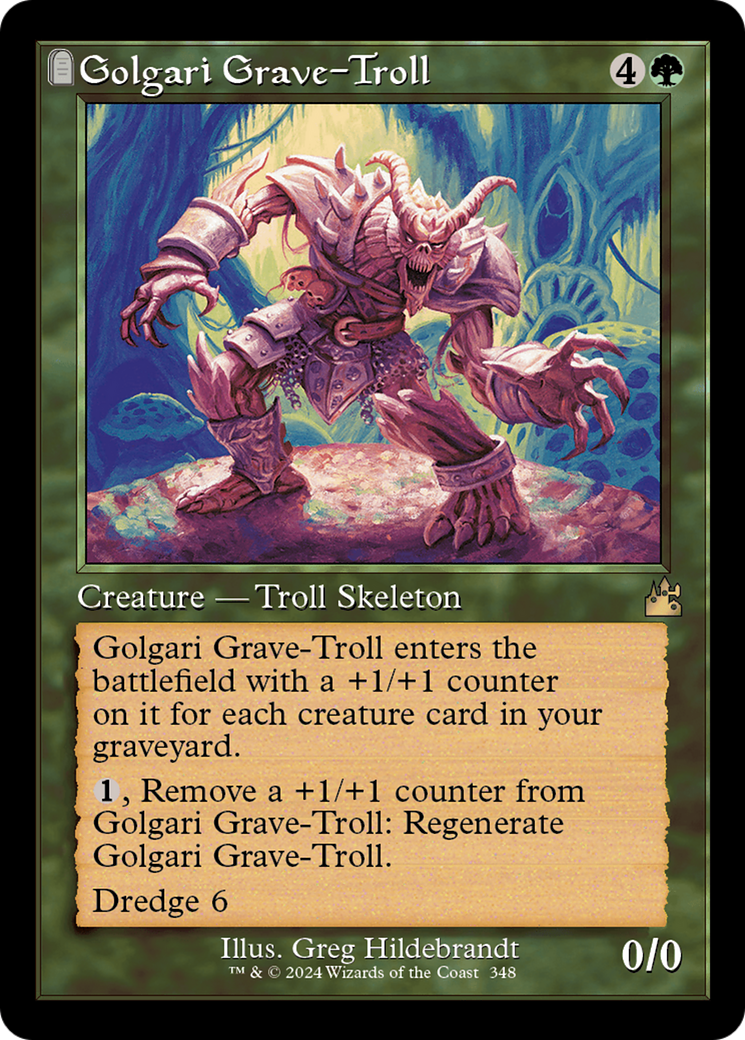 Golgari Grave-Troll (Retro Frame) [Ravnica Remastered] | The Clever Kobold