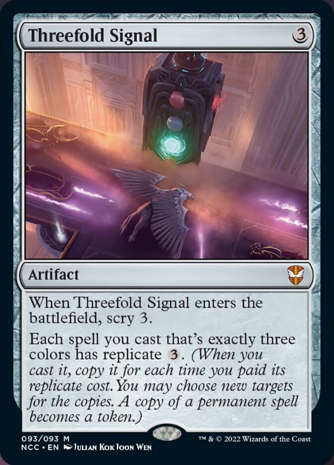 Threefold Signal [Streets of New Capenna Commander] | The Clever Kobold