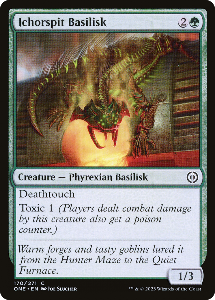 Ichorspit Basilisk [Phyrexia: All Will Be One] | The Clever Kobold