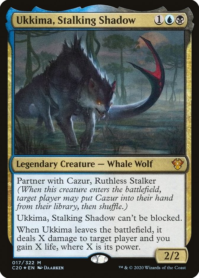 Ukkima, Stalking Shadow [Commander 2020] | The Clever Kobold