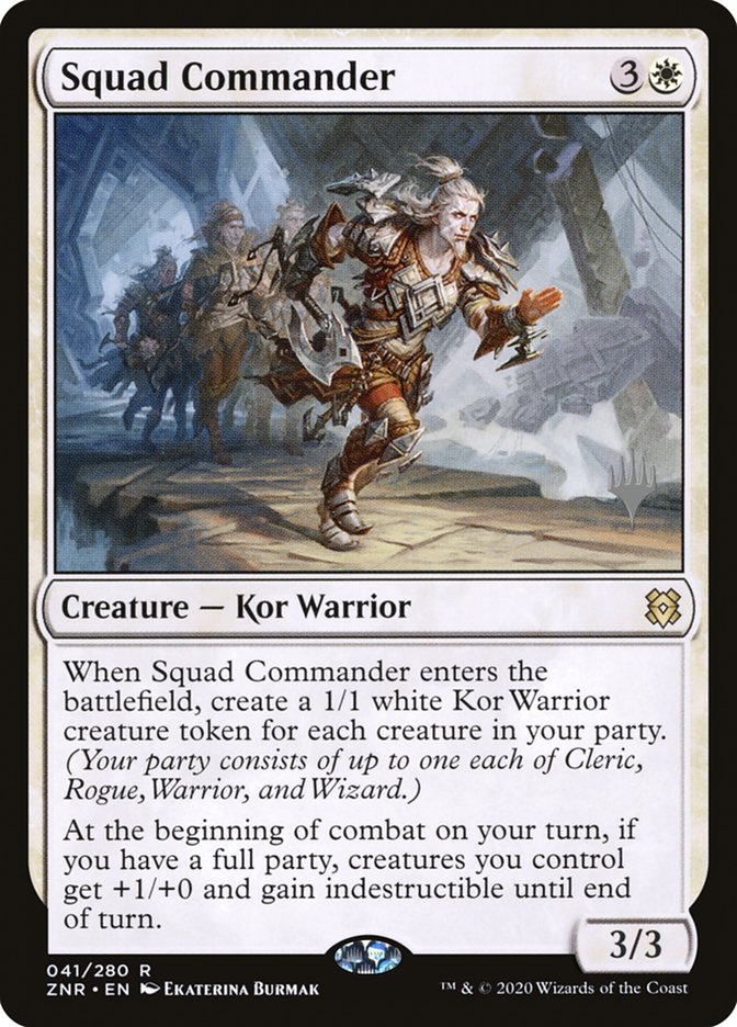 Squad Commander (Promo Pack) [Zendikar Rising Promos] | The Clever Kobold