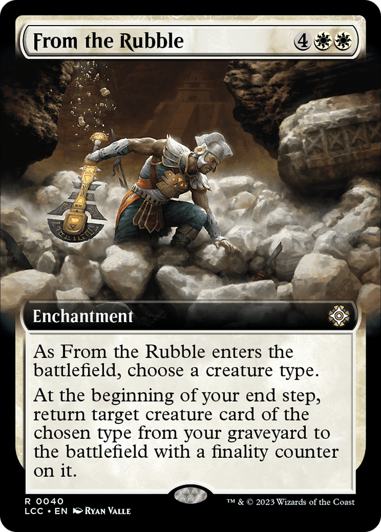 From the Rubble (Extended Art) [The Lost Caverns of Ixalan Commander] | The Clever Kobold