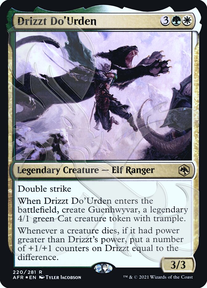 Drizzt Do'Urden (Ampersand Promo) [Dungeons & Dragons: Adventures in the Forgotten Realms Promos] | The Clever Kobold