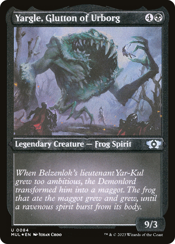 Yargle, Glutton of Urborg (Foil Etched) [Multiverse Legends] | The Clever Kobold