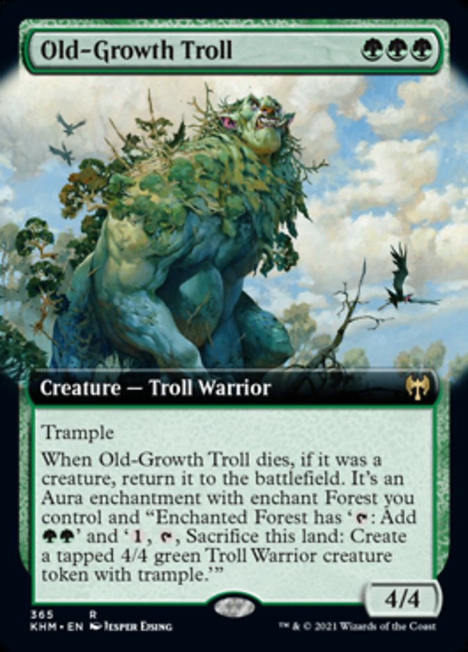 Old-Growth Troll (Extended Art) [Kaldheim] | The Clever Kobold