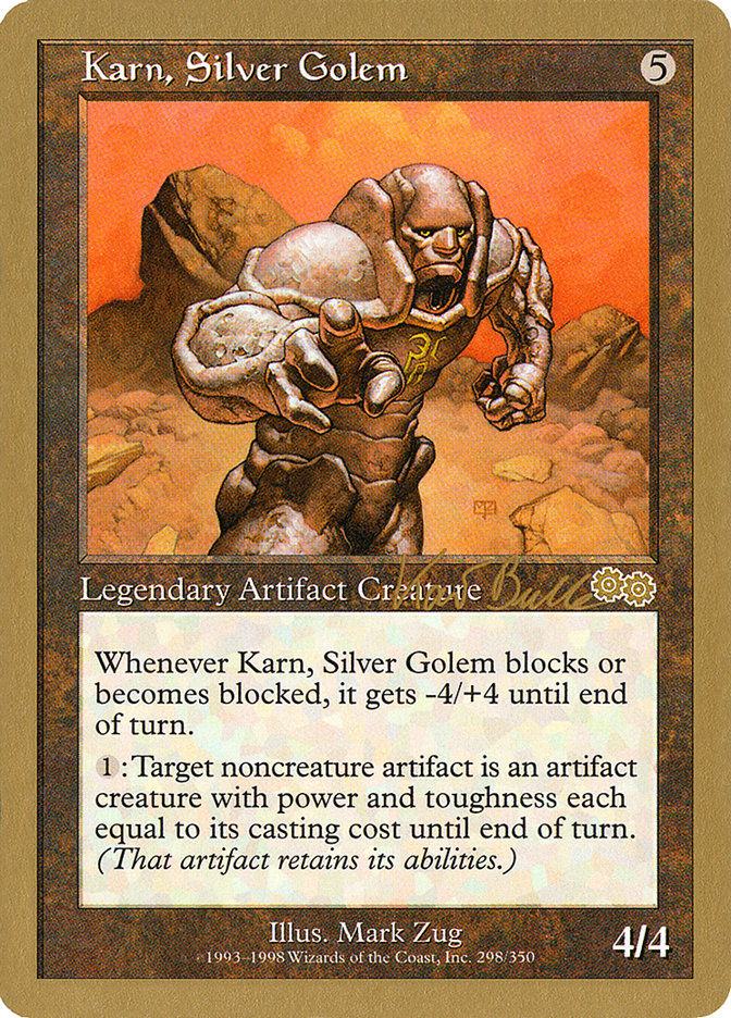 Karn, Silver Golem (Kai Budde) [World Championship Decks 1999] | The Clever Kobold