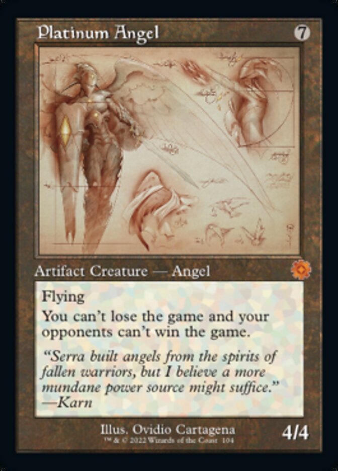 Platinum Angel (Retro Schematic) [The Brothers' War Retro Artifacts] | The Clever Kobold