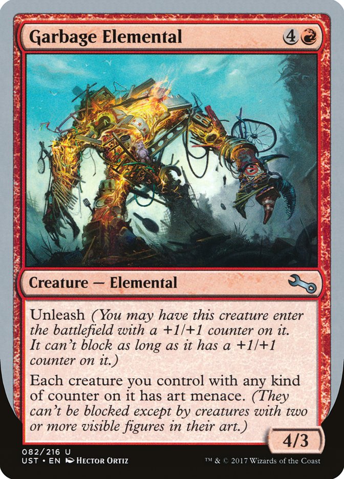 Garbage Elemental (4/3 Creature) [Unstable] | The Clever Kobold