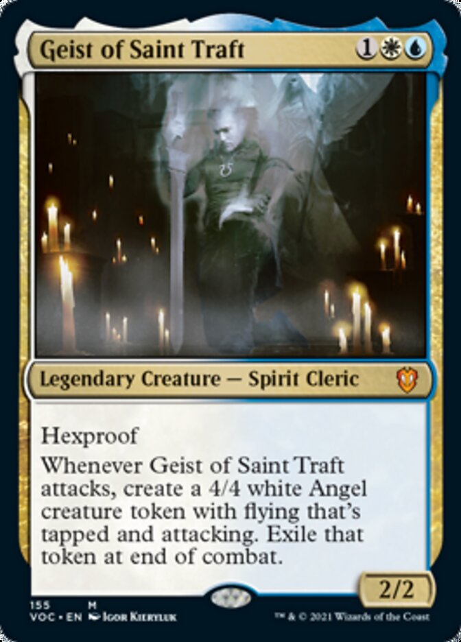 Geist of Saint Traft [Innistrad: Crimson Vow Commander] | The Clever Kobold