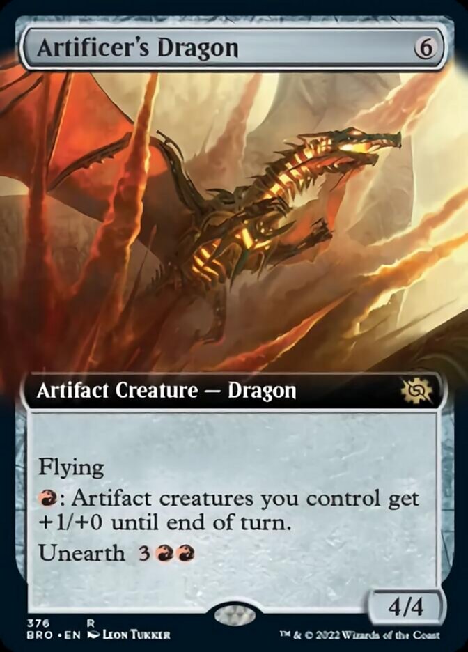 Artificer's Dragon (Extended Art) [The Brothers' War] | The Clever Kobold