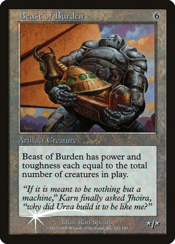 Beast of Burden (Misprinted) [Urza's Legacy Promos] | The Clever Kobold