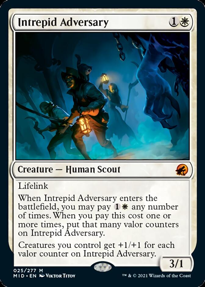 Intrepid Adversary [Innistrad: Midnight Hunt] | The Clever Kobold