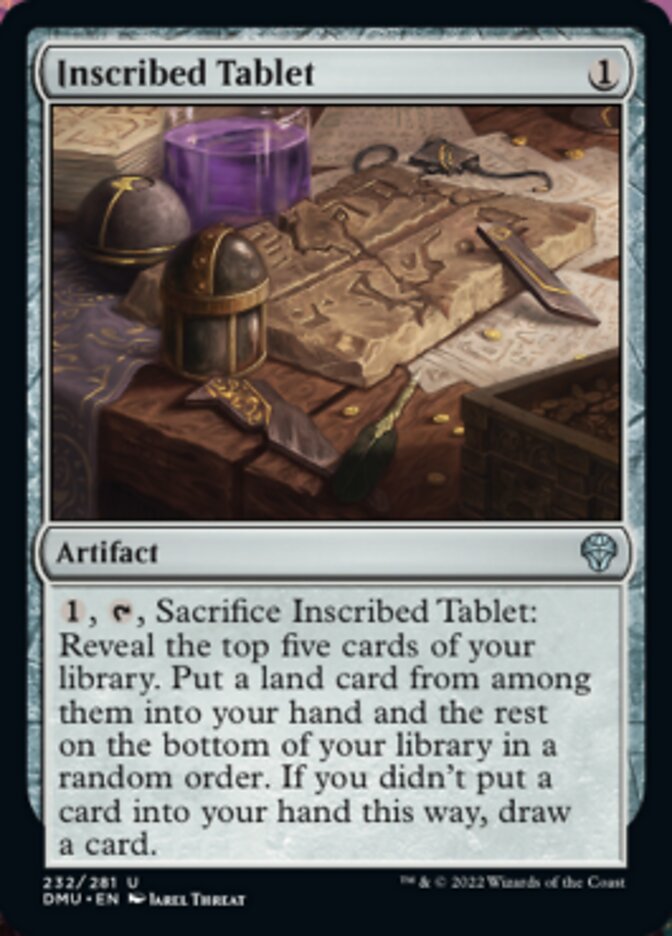 Inscribed Tablet [Dominaria United] | The Clever Kobold