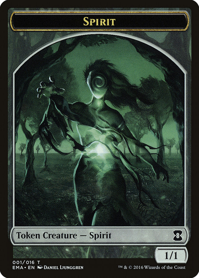 Spirit (001/016) [Eternal Masters Tokens] | The Clever Kobold