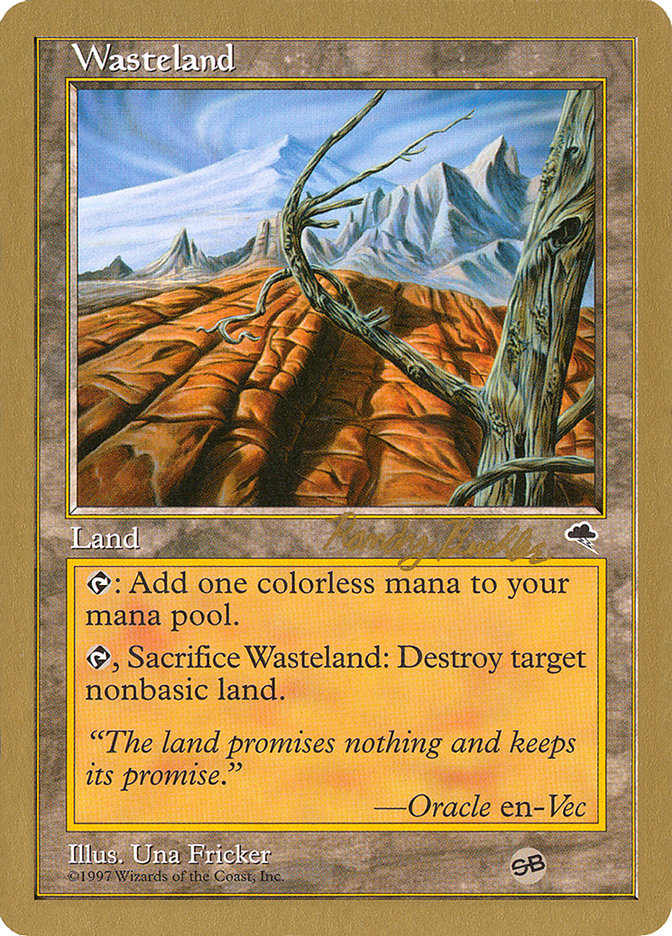 Wasteland (Randy Buehler) (SB) [World Championship Decks 1998] | The Clever Kobold