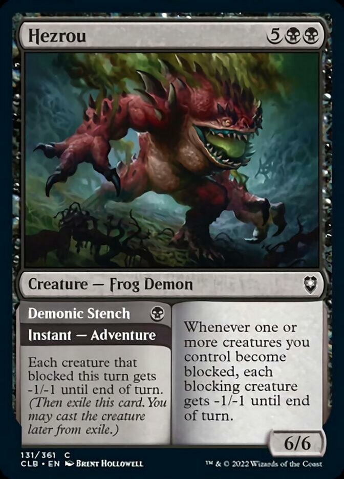 Hezrou // Demonic Stench [Commander Legends: Battle for Baldur's Gate] | The Clever Kobold