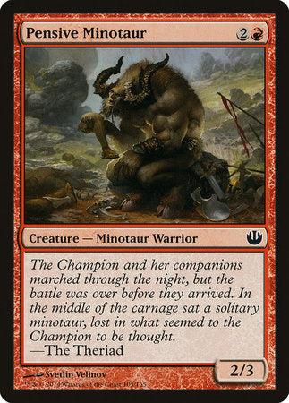 Pensive Minotaur [Journey into Nyx] | The Clever Kobold