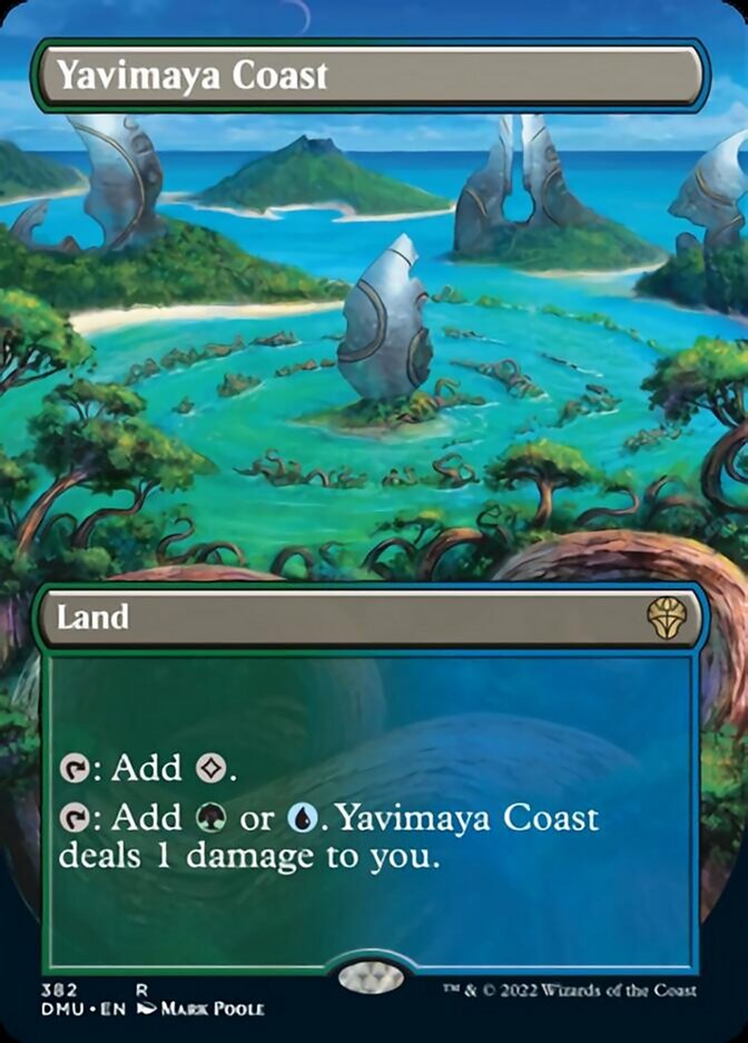 Yavimaya Coast (Borderless Alternate Art) [Dominaria United] | The Clever Kobold