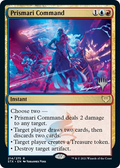 Prismari Command (Promo Pack) [Strixhaven: School of Mages Promos] | The Clever Kobold