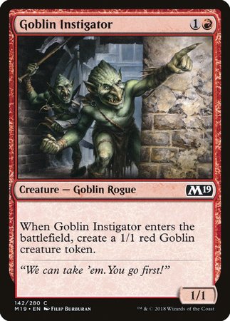 Goblin Instigator [Core Set 2019] | The Clever Kobold