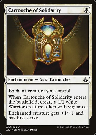 Cartouche of Solidarity [Amonkhet] | The Clever Kobold