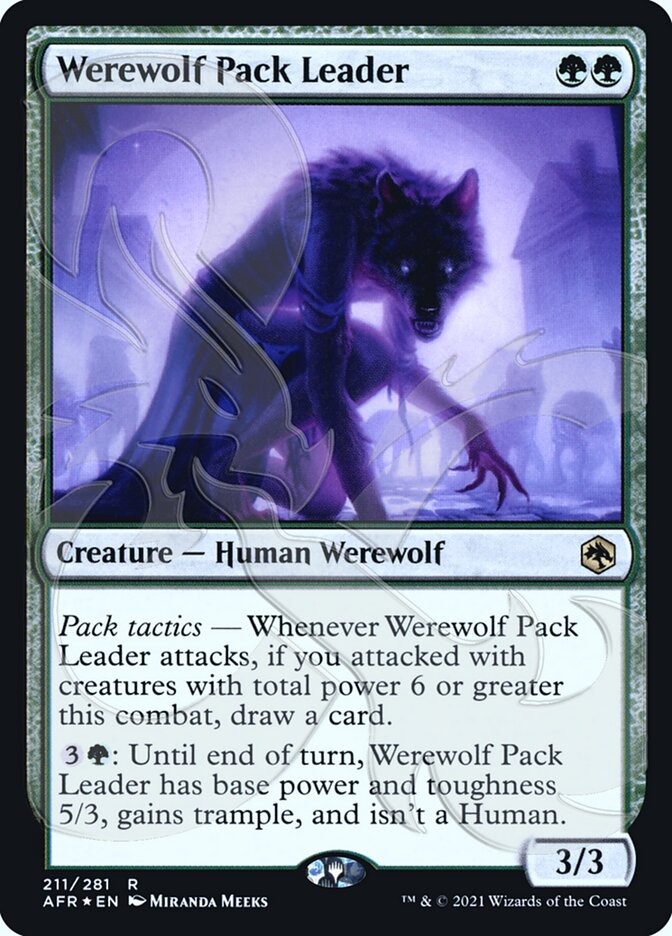 Werewolf Pack Leader (Ampersand Promo) [Dungeons & Dragons: Adventures in the Forgotten Realms Promos] | The Clever Kobold