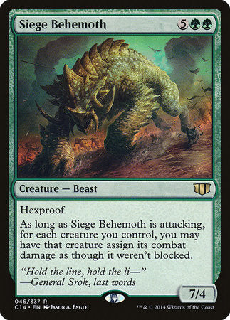 Siege Behemoth [Commander 2014] | The Clever Kobold