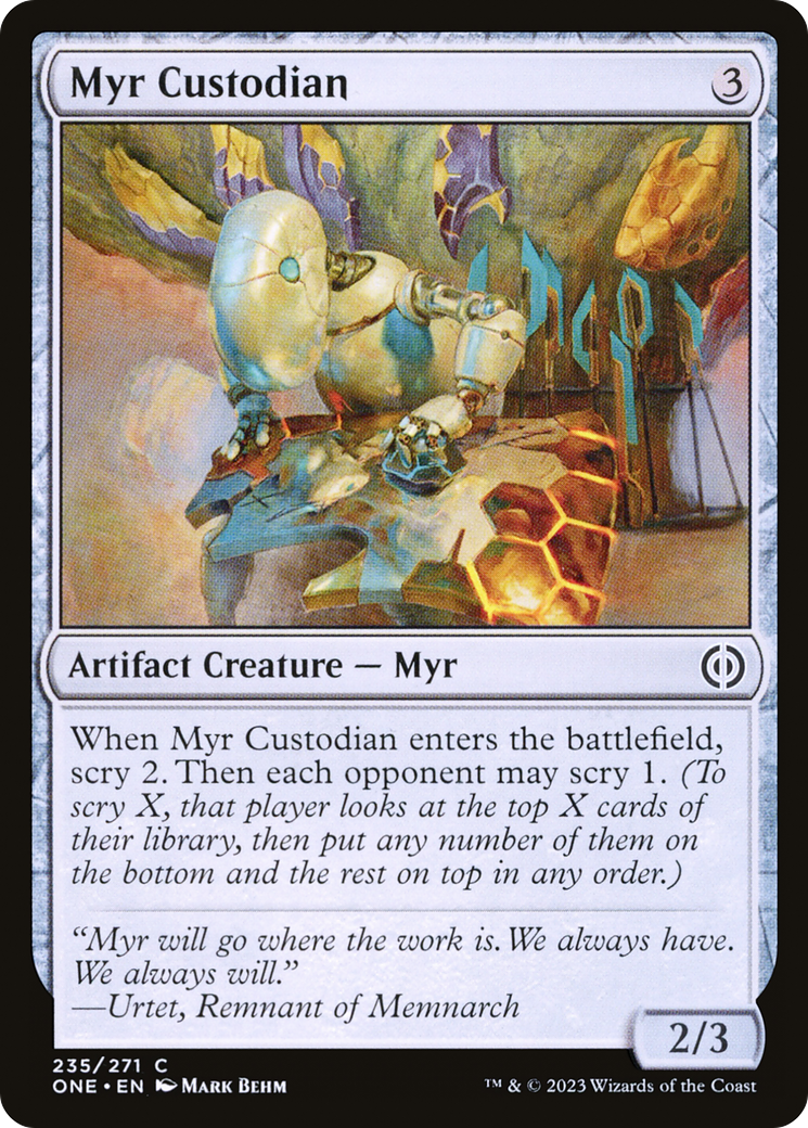 Myr Custodian [Phyrexia: All Will Be One] | The Clever Kobold