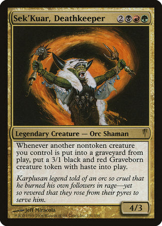 Sek'Kuar, Deathkeeper [Coldsnap] | The Clever Kobold