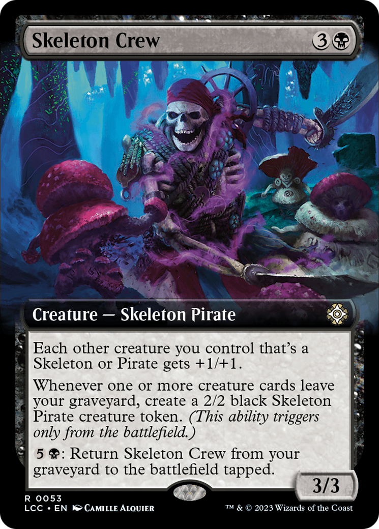 Skeleton Crew (Extended Art) [The Lost Caverns of Ixalan Commander] | The Clever Kobold