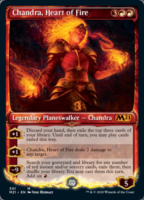 Chandra, Heart of Fire (Showcase) [Core Set 2021] | The Clever Kobold