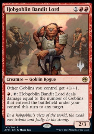 Hobgoblin Bandit Lord (Promo Pack) [Dungeons & Dragons: Adventures in the Forgotten Realms Promos] | The Clever Kobold