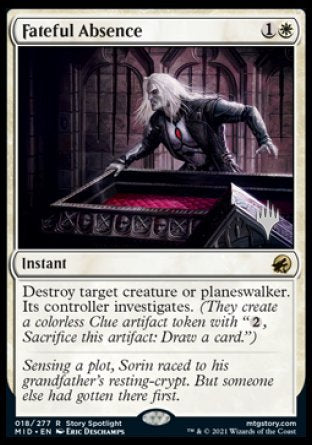 Fateful Absence (Promo Pack) [Innistrad: Midnight Hunt Promos] | The Clever Kobold