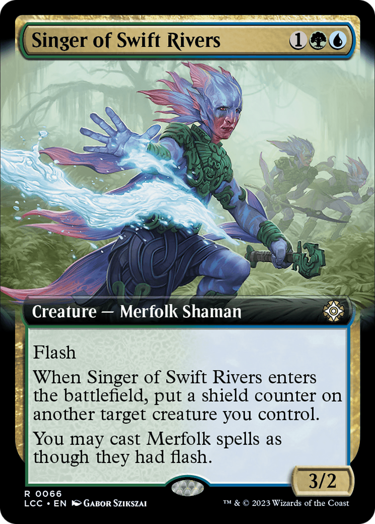 Singer of Swift Rivers (Extended Art) [The Lost Caverns of Ixalan Commander] | The Clever Kobold