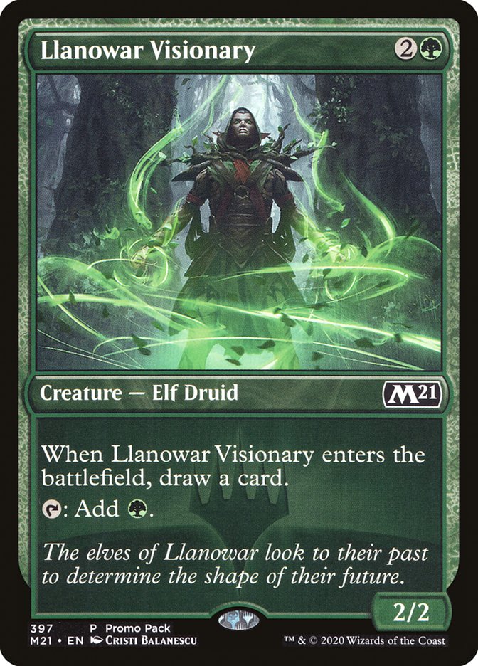 Llanowar Visionary (Promo Pack) [Core Set 2021 Promos] | The Clever Kobold