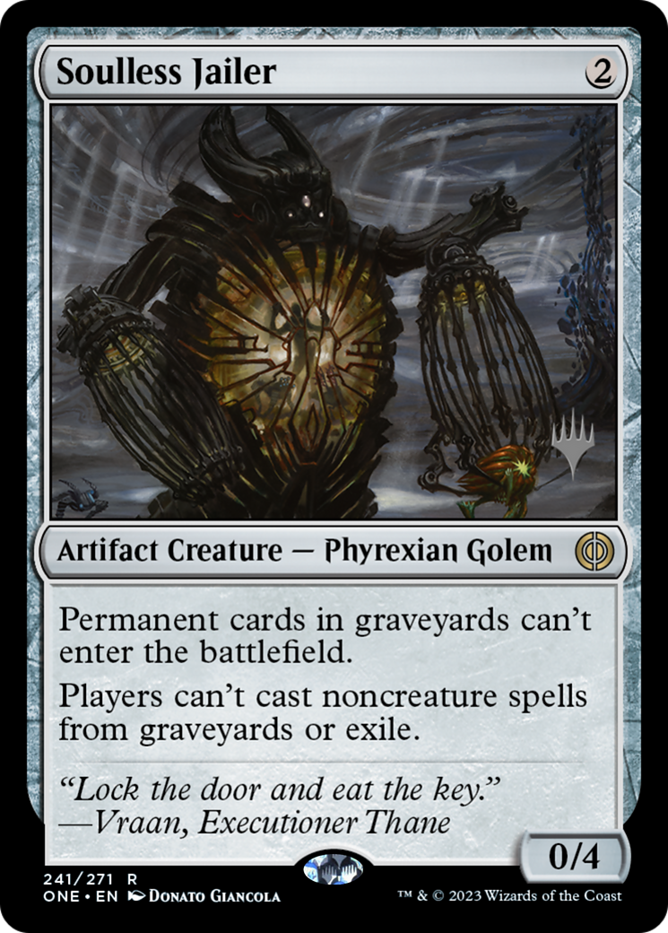 Soulless Jailer (Promo Pack) [Phyrexia: All Will Be One Promos] | The Clever Kobold