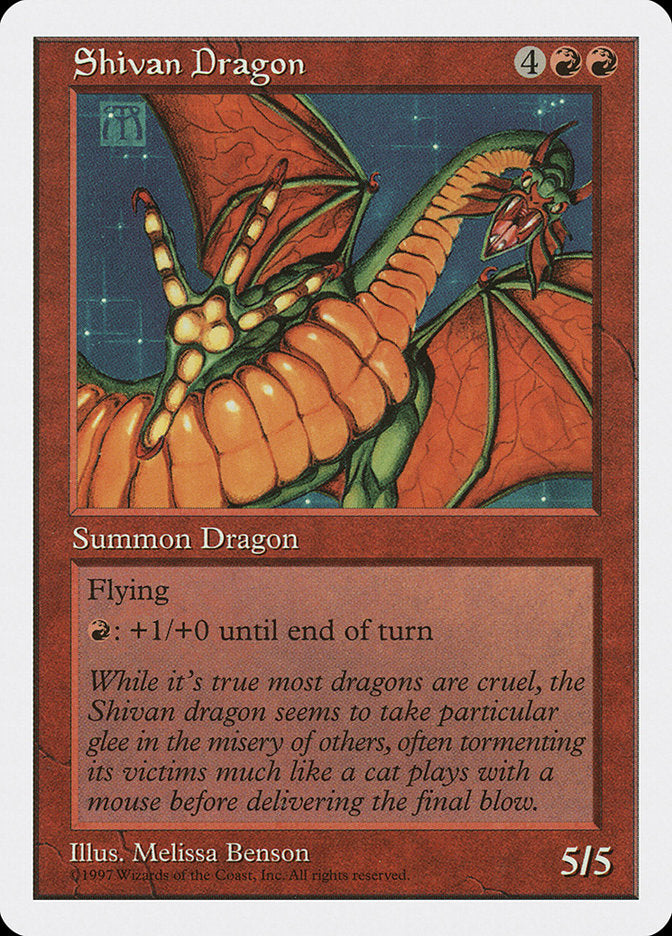 Shivan Dragon [Fifth Edition] | The Clever Kobold