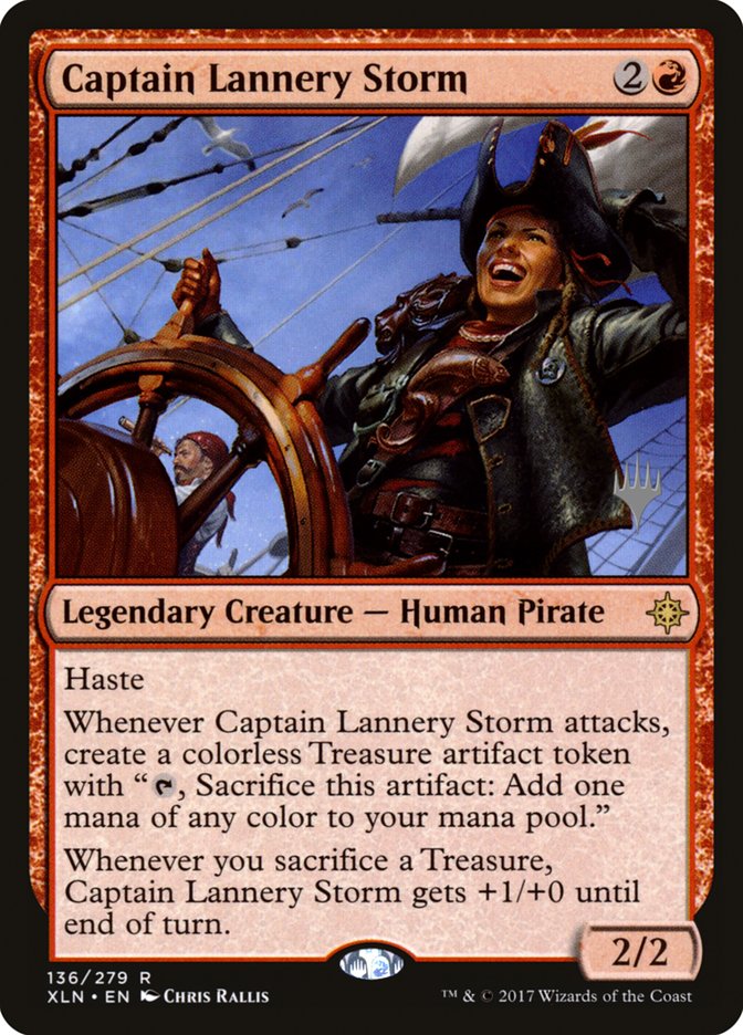 Captain Lannery Storm (Promo Pack) [Ixalan Promos] | The Clever Kobold