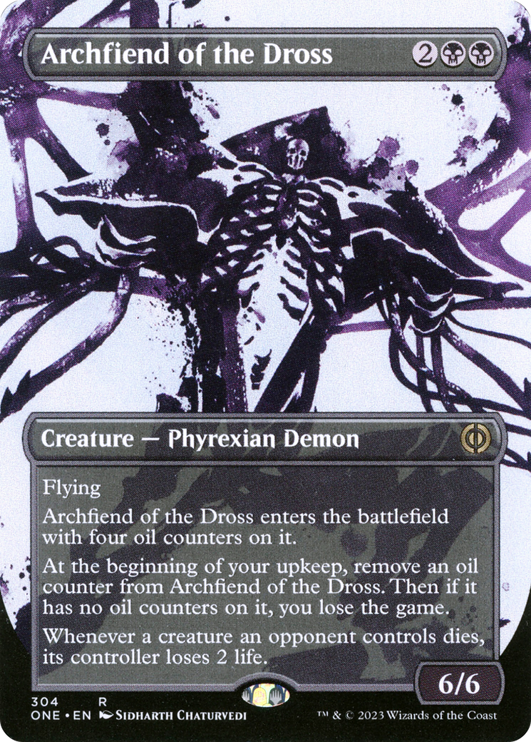 Archfiend of the Dross (Borderless Ichor) [Phyrexia: All Will Be One] | The Clever Kobold