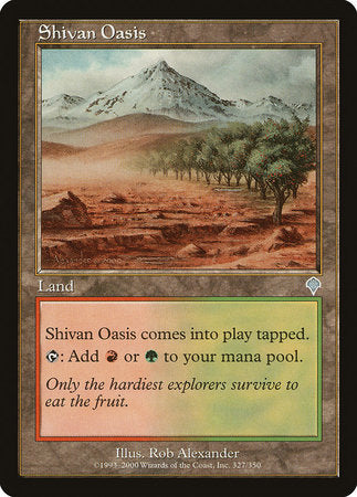 Shivan Oasis [Invasion] | The Clever Kobold