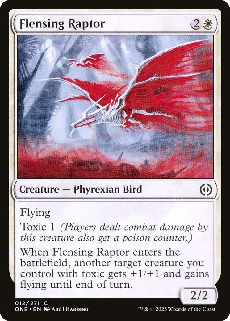 Flensing Raptor [Phyrexia: All Will Be One] | The Clever Kobold