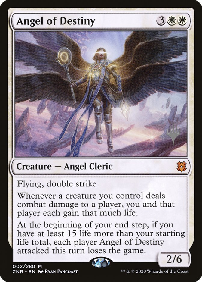 Angel of Destiny (Promo Pack) [Zendikar Rising Promos] | The Clever Kobold