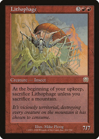 Lithophage [Mercadian Masques] | The Clever Kobold